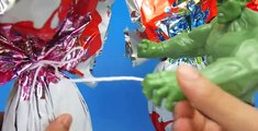 2 GIANT KINDER SURPRISE EGGS For HULK Opening Toys Disney Pixar Cars McQueen Disney Princess