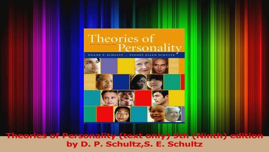 theories of personality schultz 10th edition pdf free download