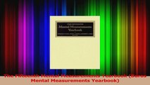 The Fifteenth Mental Measurements Yearbook Buros Mental Measurements Yearbook PDF