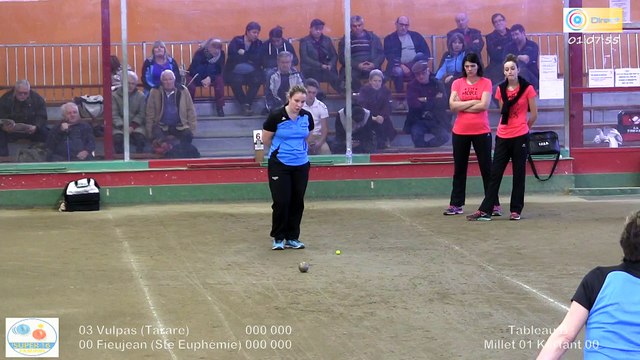 Mène 3, Finale du Super 16 féminin, Vulpas contre Fieujean, Sport Boules, Tarare 2015