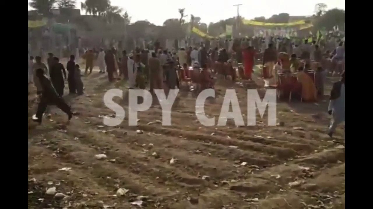 Hamza Shahbaz Empty Jalsa Gah In Lodharan