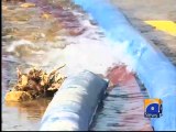 Repair work yet to start on ruptured Karachi water pipeline