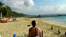 Cet homme a dressé des pelicans sauvages et les fait danser sur la plage