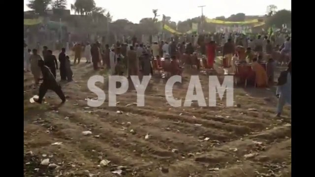Hamza Shahbaz Empty Jalsa Gah In Lodharan