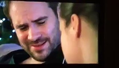 Hollyoaks Lindsey and Joe kiss 14 December 2015