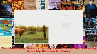 Read  The Homesick Texans Family Table Lone Star Cooking from My Kitchen to Yours Ebook Free