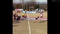 Rugby feminin - Gros hit destructeur