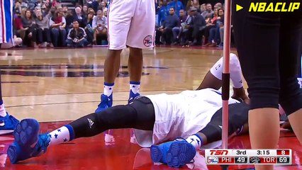 Kyle Lowry Knocks Out Nerlens Noel