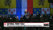 Far-right National Front fails to win any regions in French local elections