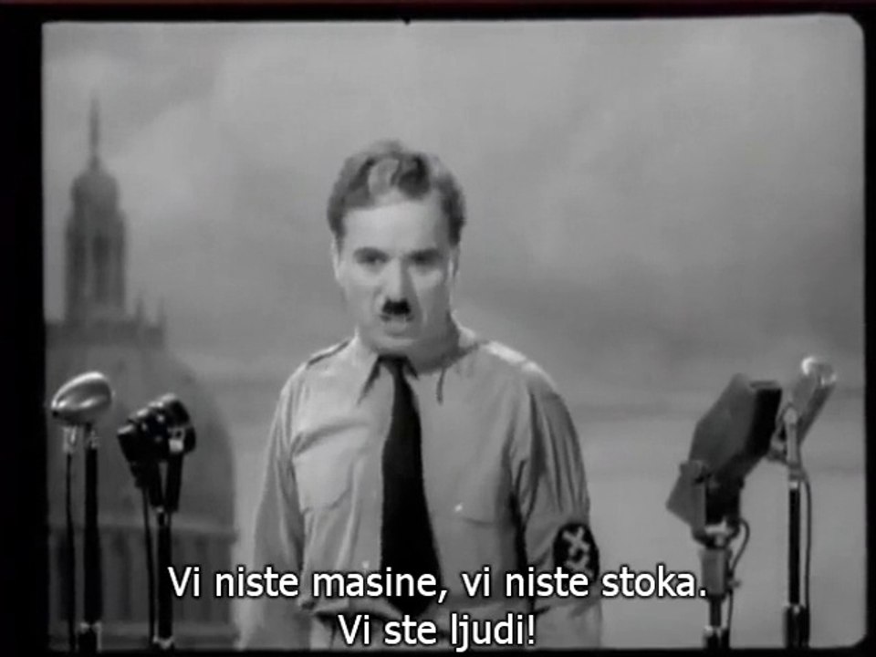 Čaplinov Govor - Veliki Diktator (The Great Dictator) (1940)
