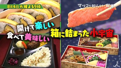 マツコ 箱に詰まった小宇宙「駅弁」に思わずうなる! 8/4（火）『マ