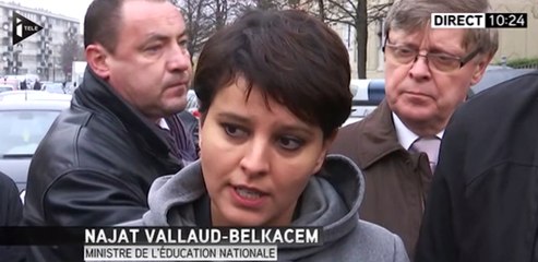 Najat Vallaud-Belkacem annonce un renforcement de la sécurité dans les écoles à Aubervilliers