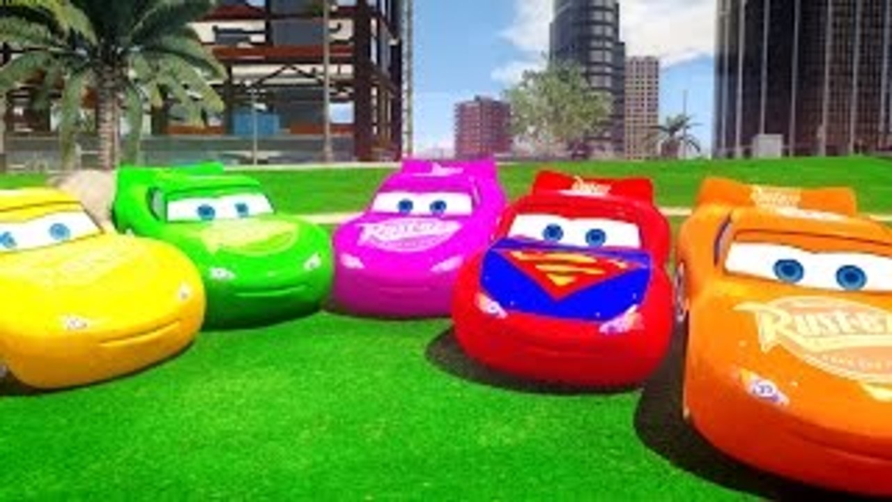 CUSTOM Disney Cars Lightning McQueen HAVE FUN with Spider Man (Different Colors Mcqueen)