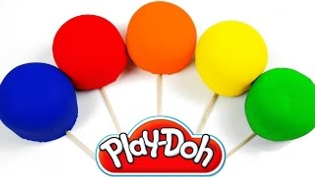 LEARN COLORS for Children w/ Play Doh Surprise Eggs Lollipop! HULK Cars 2 Barbie Playdough