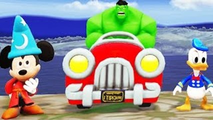 HULK Mickey Mouses Car & Having A Good Time With Donald Duck!