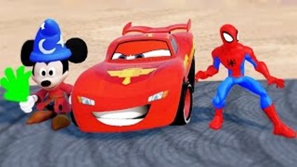 Mickey Mouse & Spiderman Playtime McQueen Cars + Nursery Rhymes Songs For Children & Kids