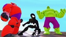 [Superheroes] HULK, Black Spider Man & Baymax ! [HD 1080P]