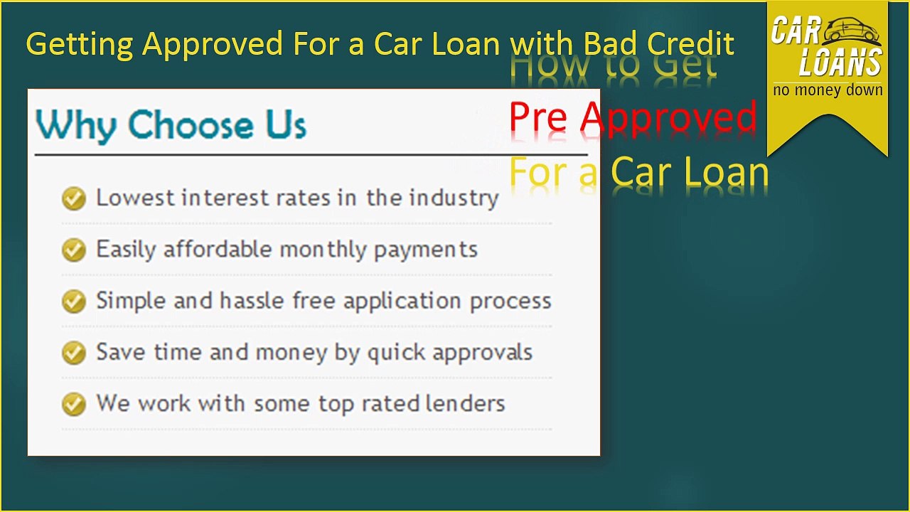 How to Get Pre Approved For a Car Loan
