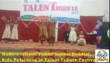 Modern Islamic Public SChool  KIds Performing in Hazara University Festival