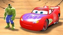Lightning McQueen Cars Hulk and Nursery Rhymes for Children Fun Disney Spider man