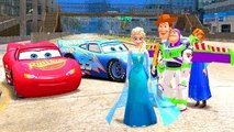 Elsa Snow Queen Frozen Anna Princess, Toy Story, with Disney Lightning McQueen Cars DINOCO