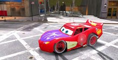 Spiderman Disney Cars Lightning McQueen Custom Pixar Nursery Rhymes ( Songs for Children )