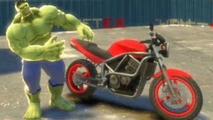 The Incredible Hulk Nursery Rhymes Lightning Red Colors Bike Epic Run Superhero Marvel