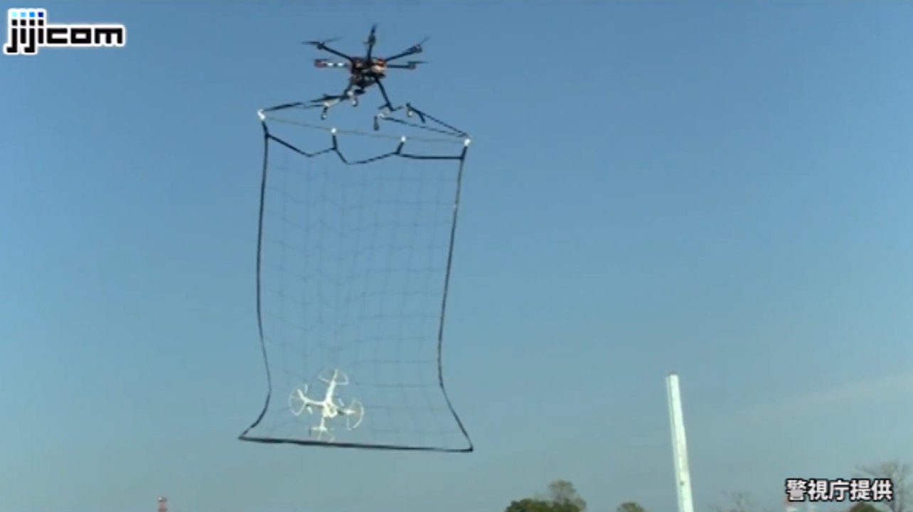 Tokyo se dote d'un drone pour capturer... les drones malveillants