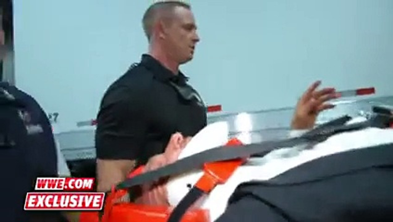 Triple h injured after attacked by Roman Reigns