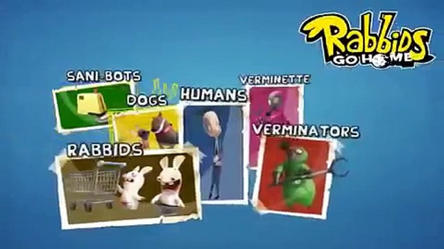 Lapins enragés - Rabbids Go Home - répondre aux êtres humains (rencontrer l'homme)