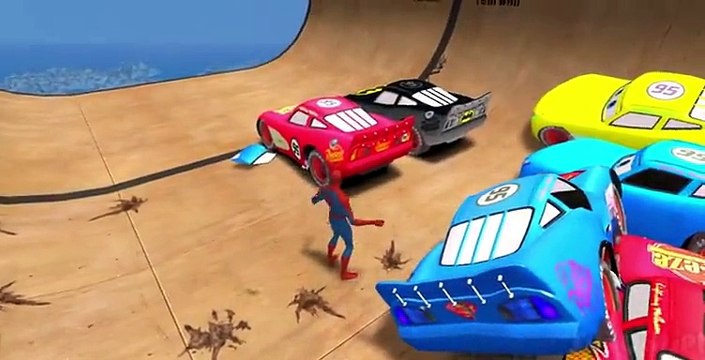Nursery Rhymes Disney Cars Pixar Spiderman & Lightning McQueen Smash ( ABC Songs for Children )