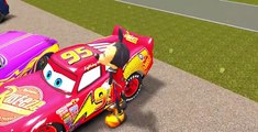 Mickey Mouse Plays w/ Lightning Flash McQueen CARS Pixar & Ramone Disney Cars FUN !