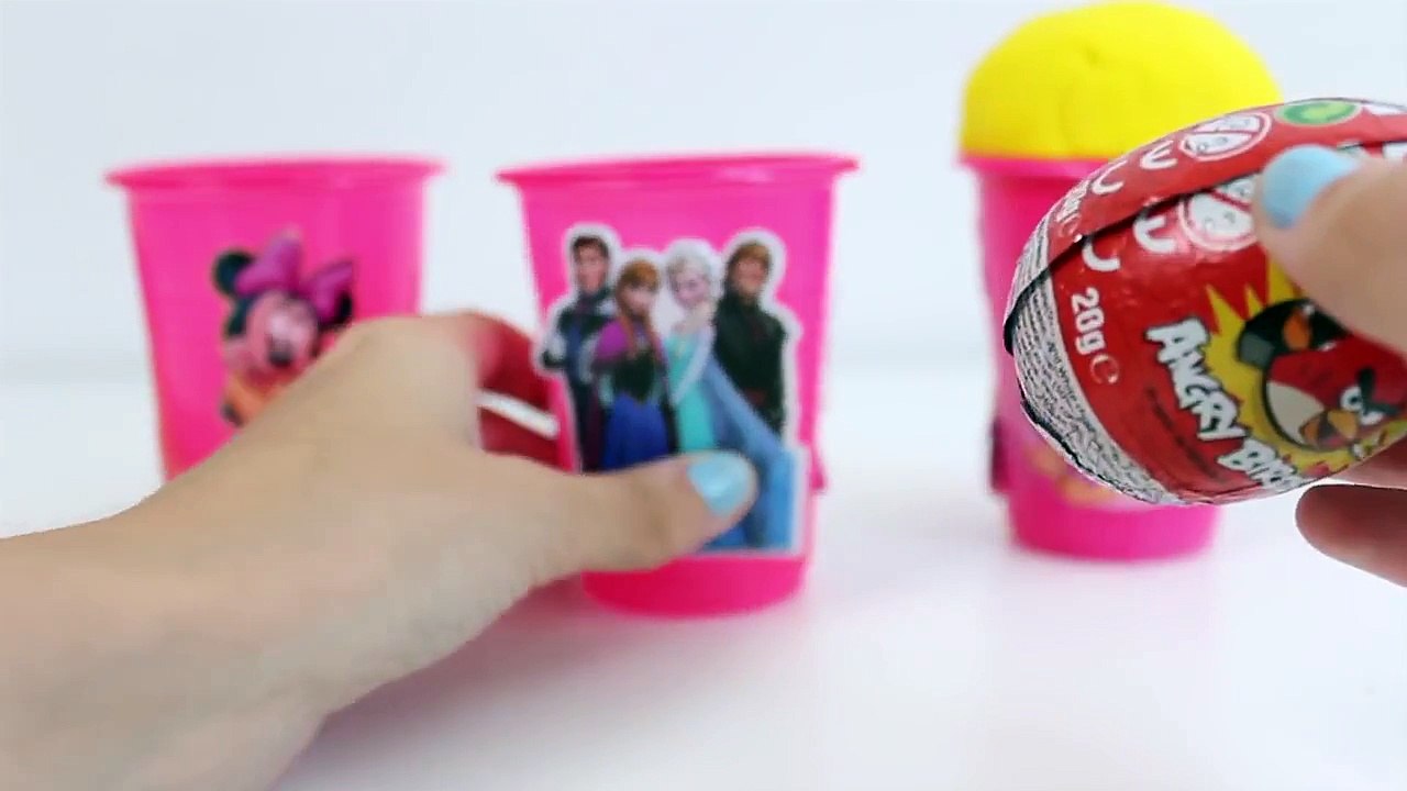 ICE CREAM Surprise Eggs Disney Frozen Princess Ariel Angry Birds Minnie Mouse Surprise Toy