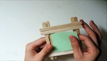 How To Make A DIY Picture Frame From Popsicle Sticks. (Full HD)