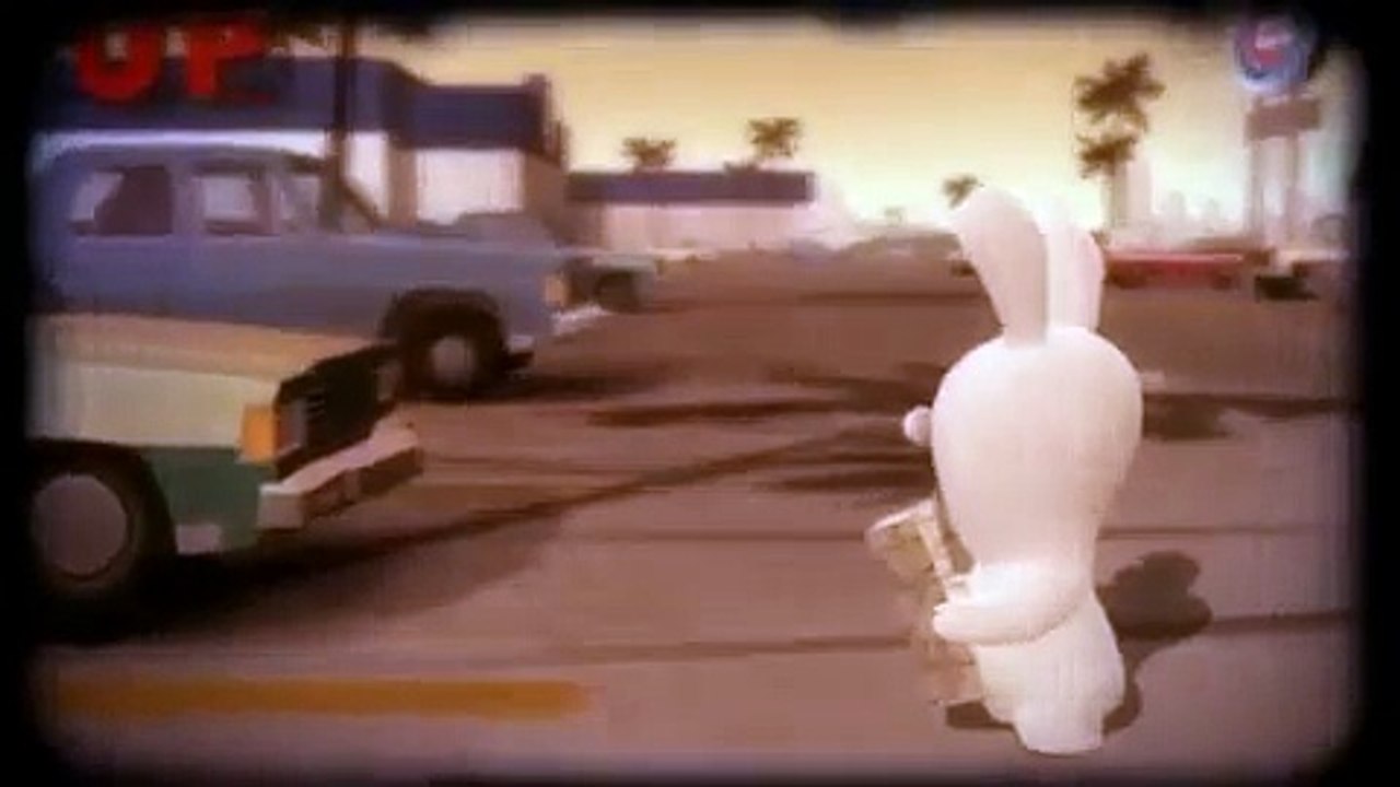 신비한 물체를 발견 Rabbids - 공수병에 걸린 토끼