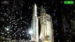 Lanzamiento del Ariane 5 de la ESA que lleva a órbita al Intelsat 30 y el ARSAT 1