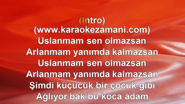 Ümit Sayın ‐ Aşkımsın Ölene Kadar - 2004 TÜRKÇE KARAOKE