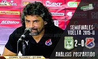 Leonel Álvarez y sus palabras de la eliminación de Medellín a manos de Nacional · Liga Águila 2015-II (semifinales, vuelta)