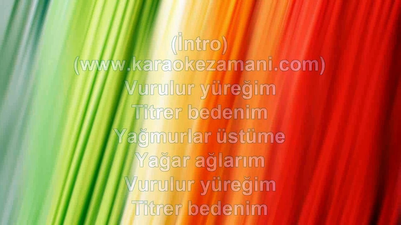Vahdet Güney - Gitme Kal Diyemedim - 2009 TÜRKÇE KARAOKE