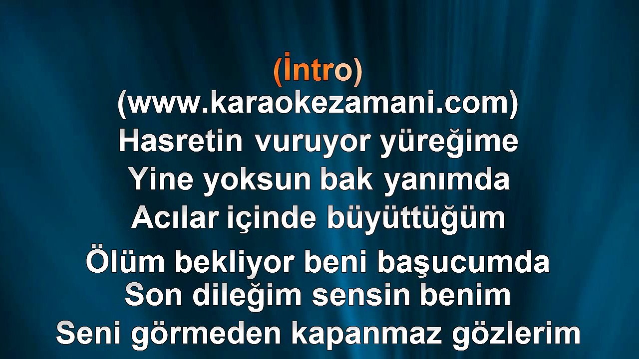 Vahdet Güney - Gitme Ne Olur - 2009 TÜRKÇE KARAOKE