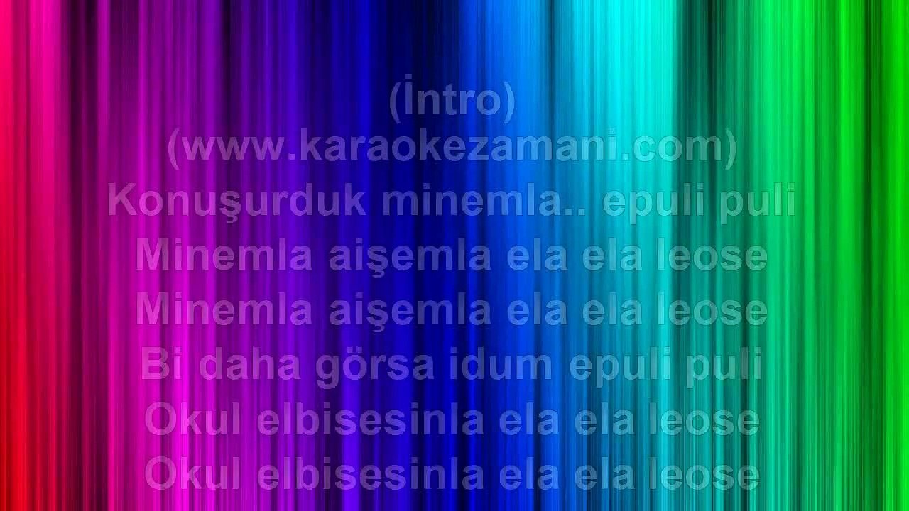 Volkan Konak - Ela Ela Legose - 2003 TÜRKÇE KARAOKE