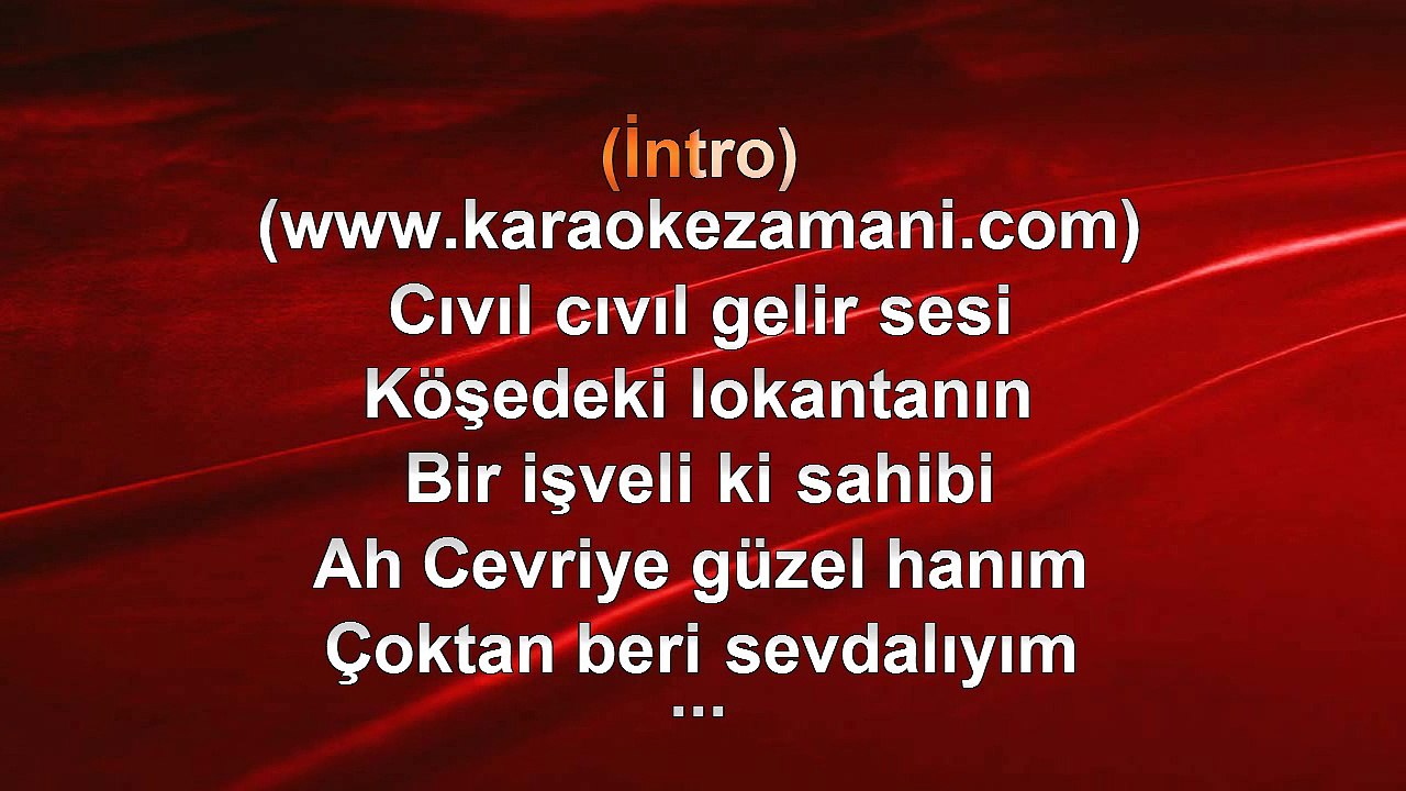 Yeni Türkü - Cevriye Hanım - 1994 TÜRKÇE KARAOKE