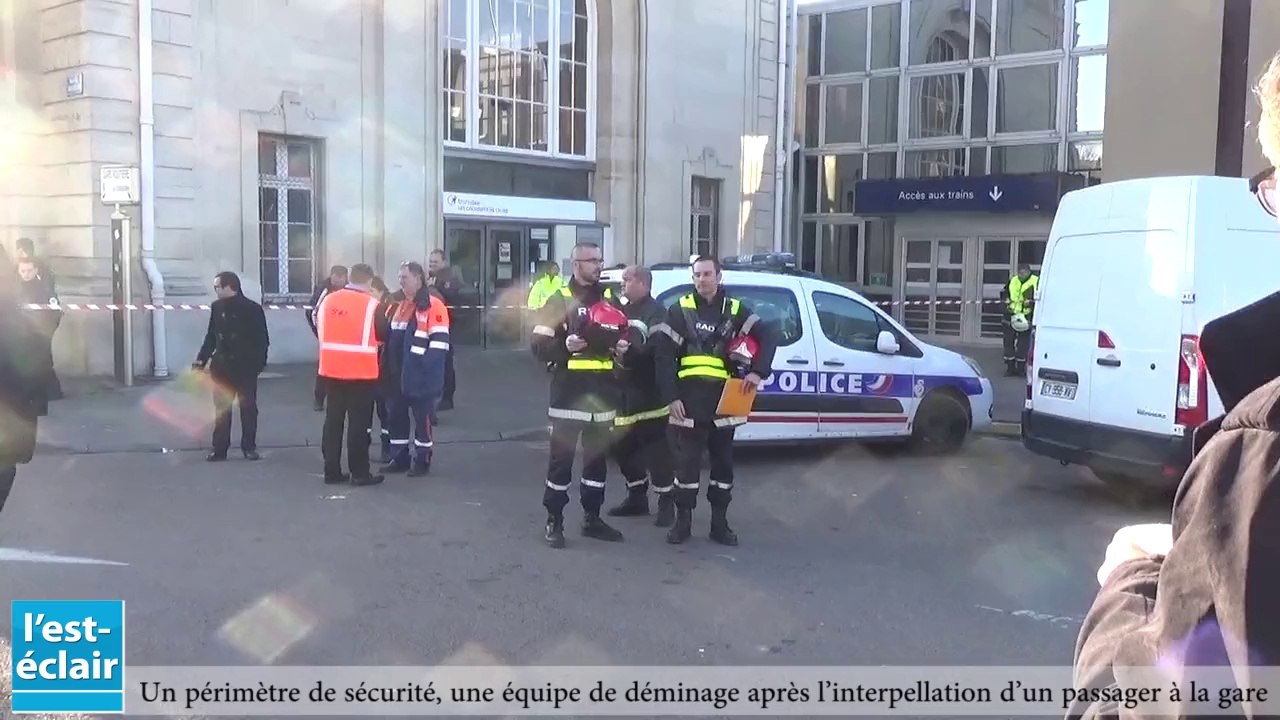 Colis suspect à la gare de Troyes : Un périmètre de sécurité a été mis en place et une équipe de déminage est intervenue