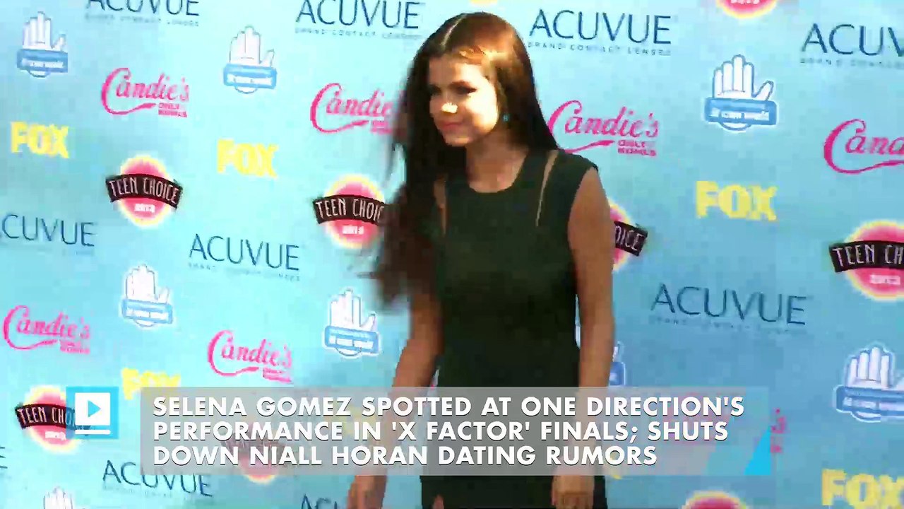 Selena Gomez Spotted at One Direction's Performance in 'X Factor' Finals; Shuts Down Niall Horan Dating Rumors