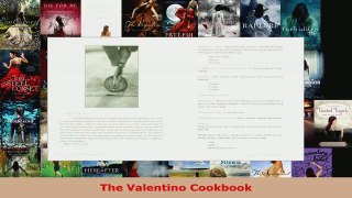 Read  The Valentino Cookbook PDF Online