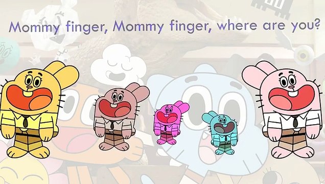 The Amazing World of Gumball Finger Family Song Daddy Finger Nursery Rhymes Full animated catoonTV!