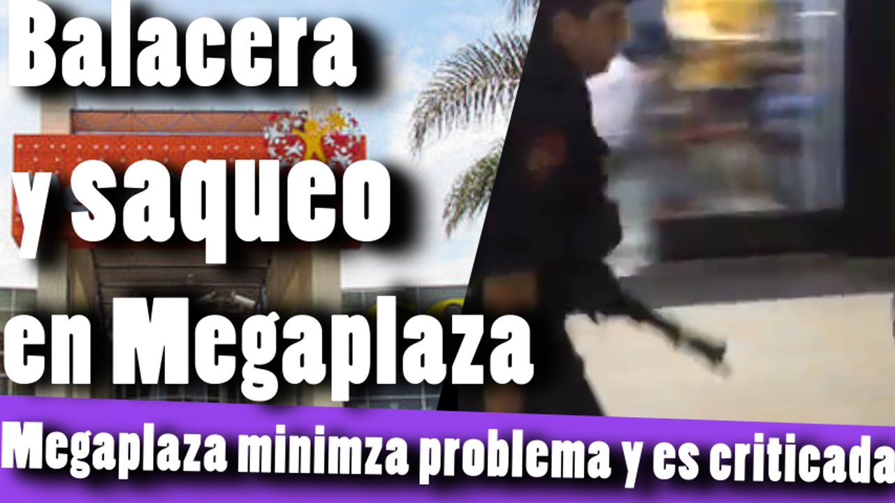 Megaplaza intento de asalto y saqueo por barristas en cono norte Lima-Perú 2015 robo