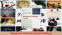 Autogenes Training German Edition Download