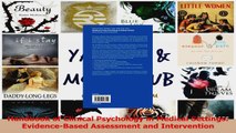 Handbook of Clinical Psychology in Medical Settings EvidenceBased Assessment and Read Online