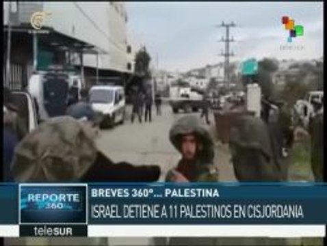 Tropas de ocupación israelíes arrestan a 11 palestinos
